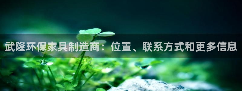 杏耀平台登录检测：武隆环保家具制造商：位置、联系方式和更多信